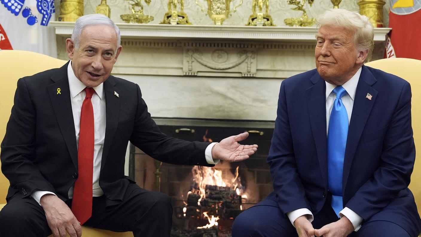 Il premier israeliano Benjamin Netanyahu e il presidente USA Donald Trump