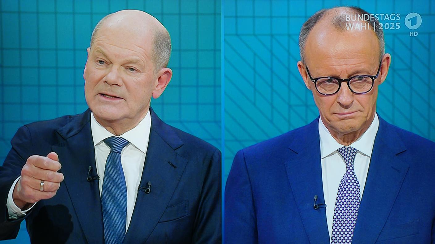 Olaf Scholz e Friedrich Merz