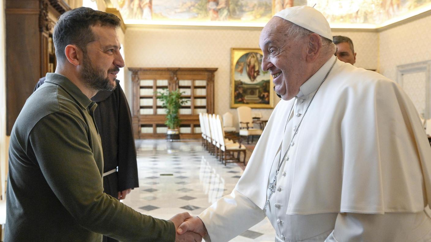 Ottobre 2024: con Volodymyr Zelensky in Vaticano