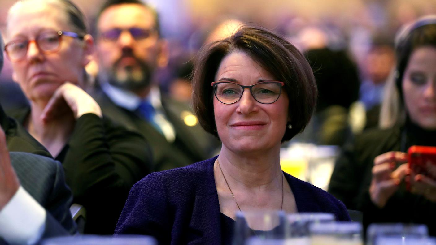 La senatrice democratica Amy Klobuchar