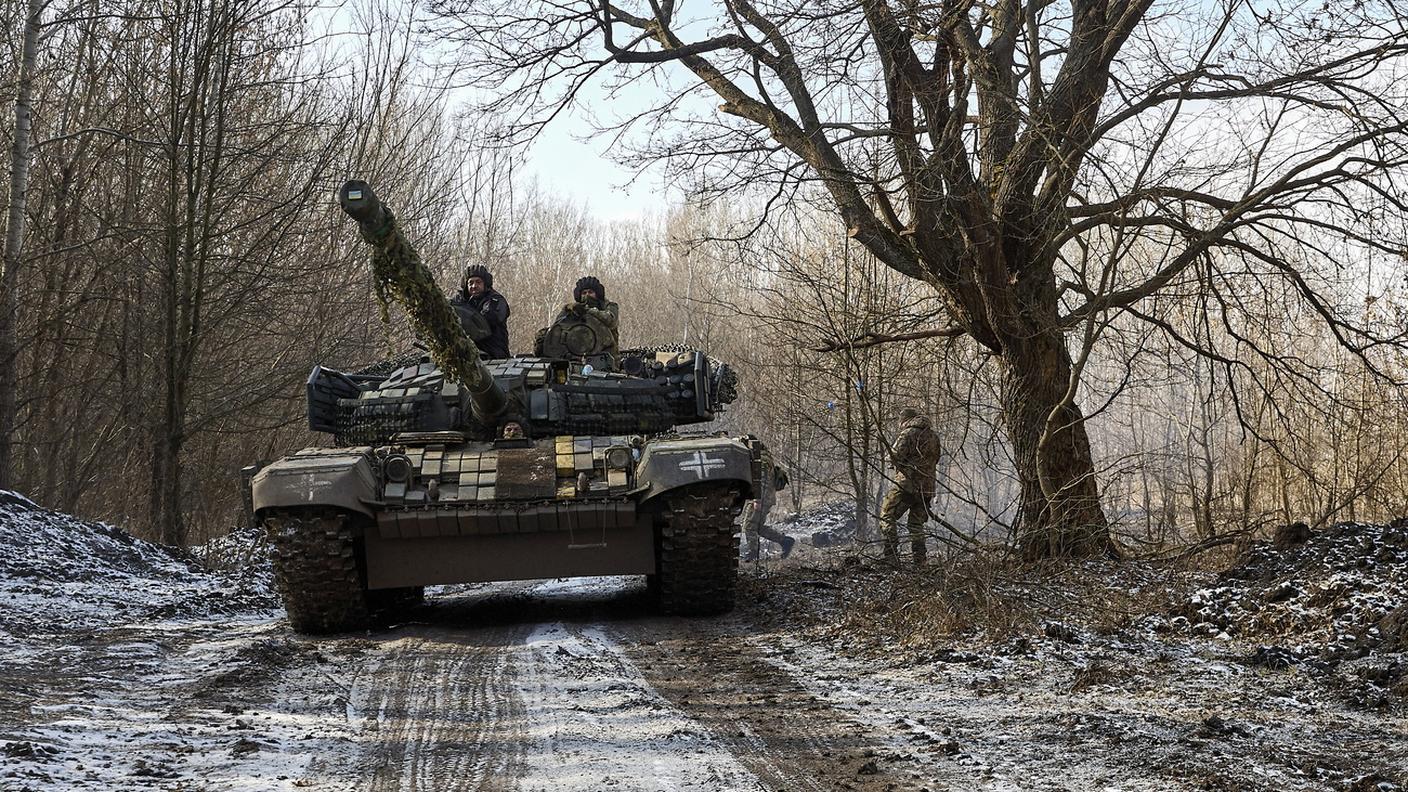 Un carro armato dell'esercito ucraino