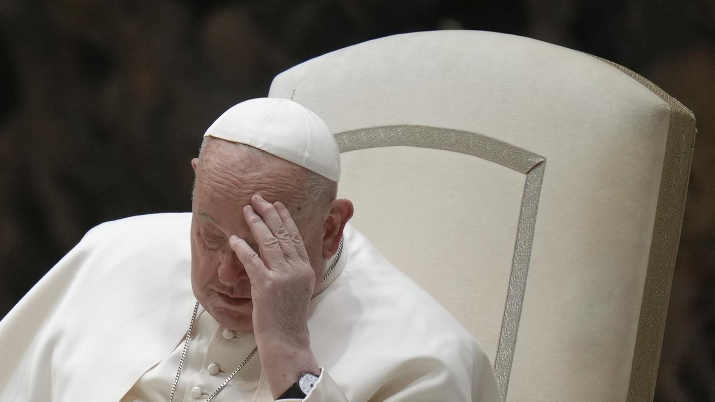 Papa Francesco in una foto del 12 febbraio 2025, prima del ricovero al policlinico Gemelli di Roma