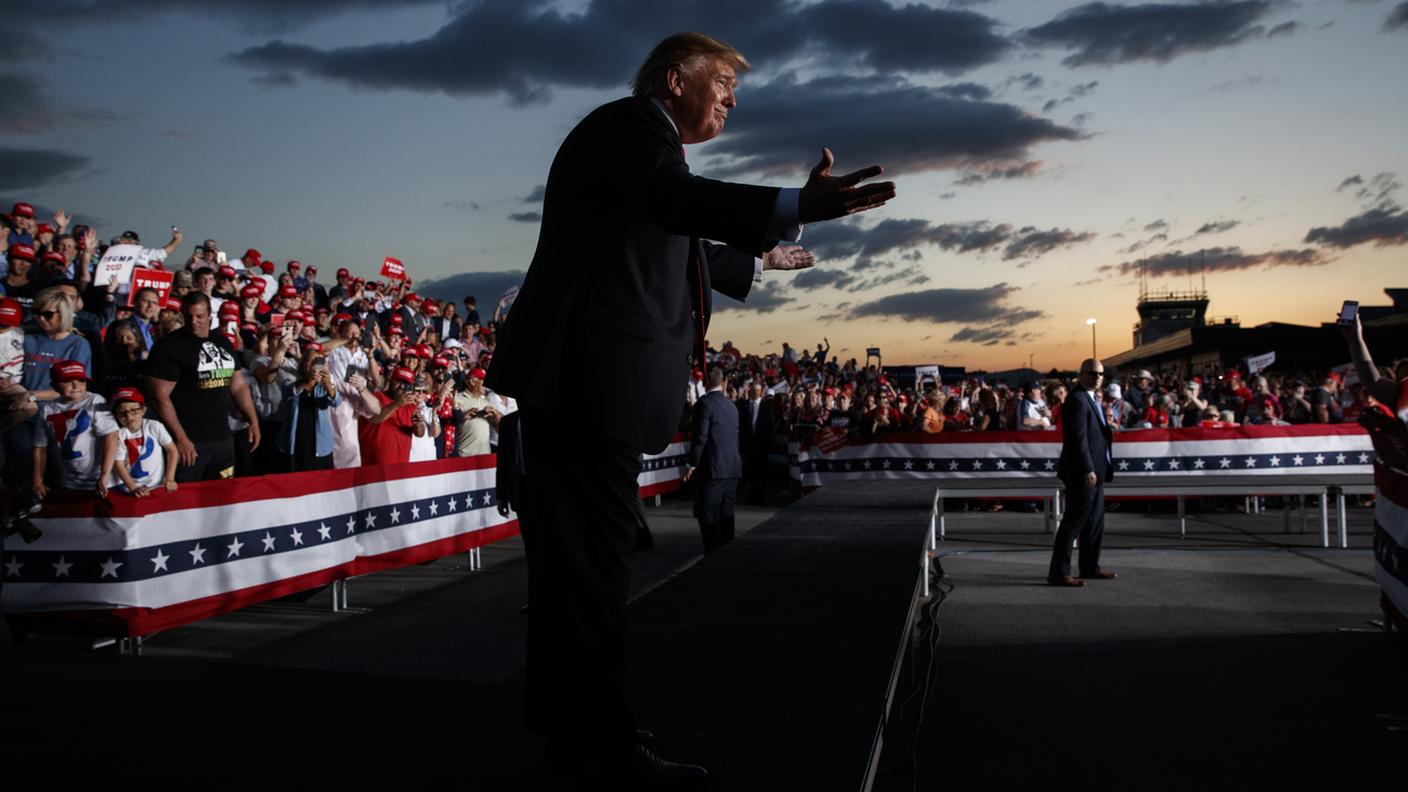 Il presidente Donald Trump a Montoursville