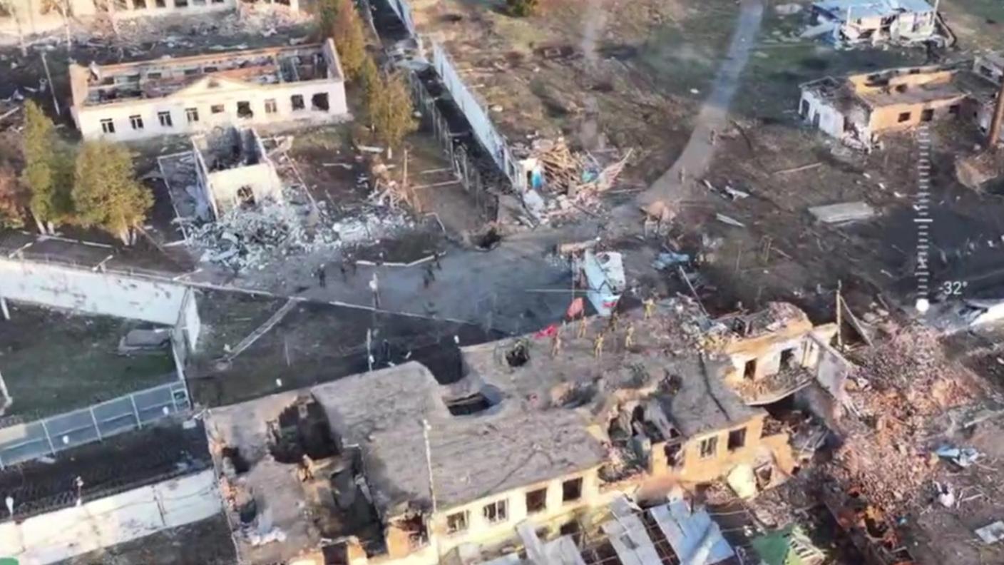 Il terreno nella regione del Kursk segnato dai combattimenti