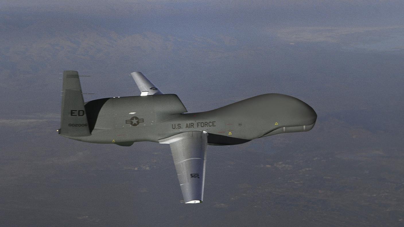 Un velivolo senza pilota RQ-4 Global Hawk statunitense