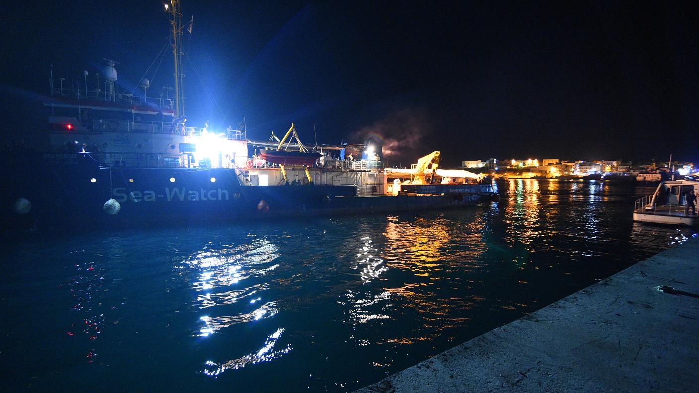 La Sea Watch 3 a Lampedusa