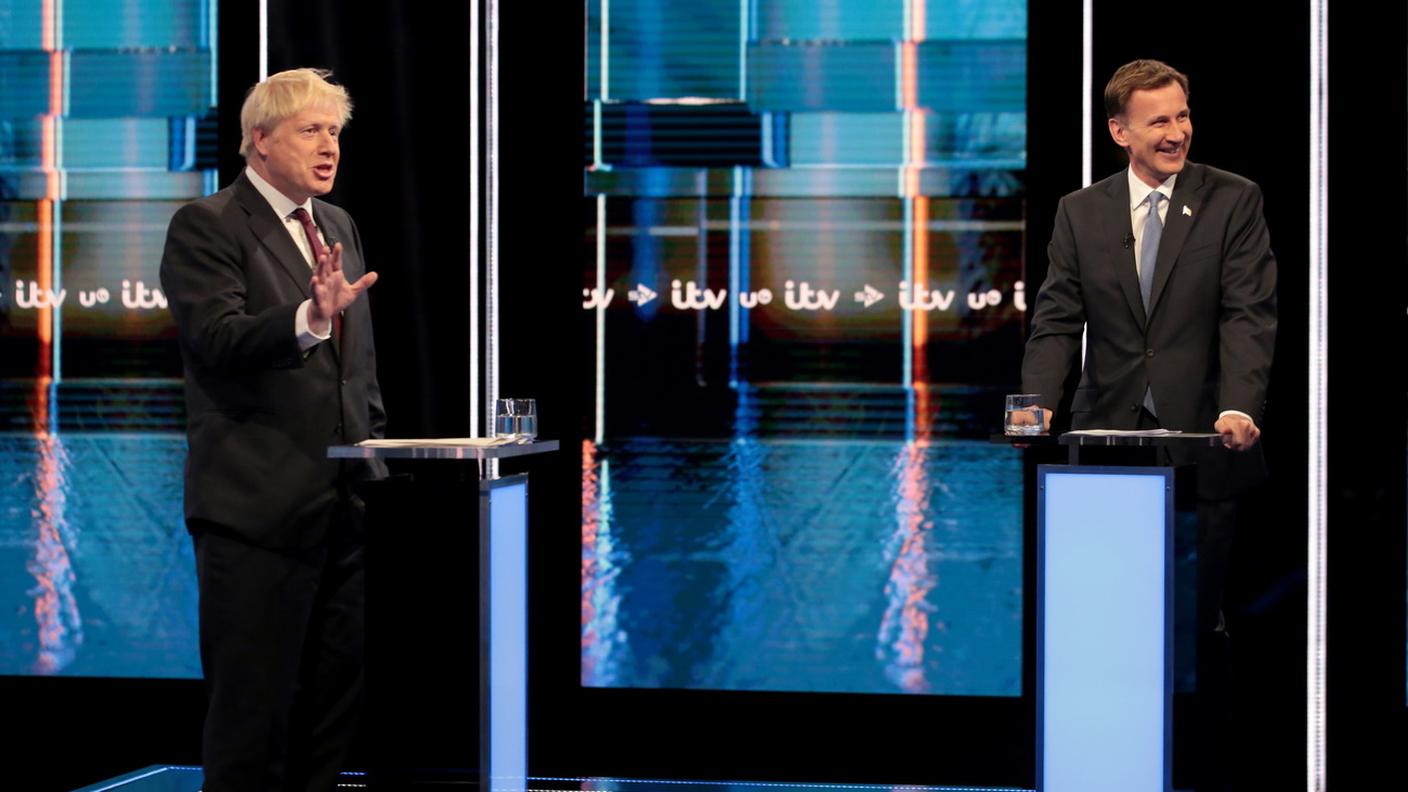 Boris Johnson e Jeremy Hunt hanno parlato e risposto alle domande di fronte a centinaia di Tories