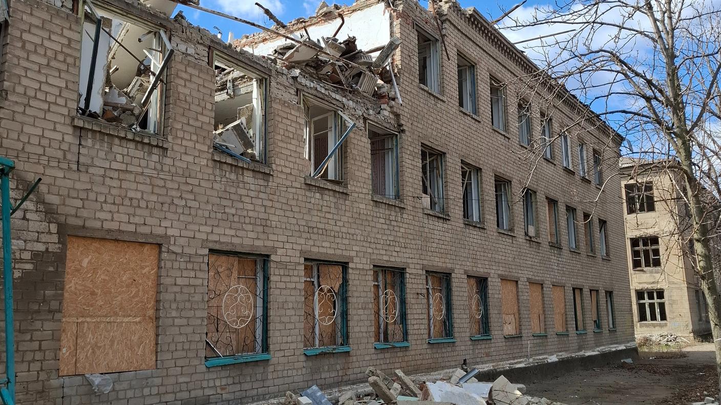 Una scuola di Kostyantynivka