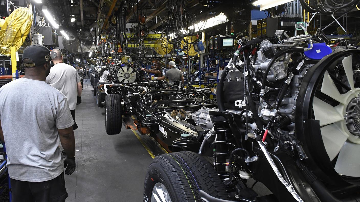 Una fabbrica Ford a Louisville, in Kentucky: gli Stati Uniti fabbricano meno di un decimo delle auto vendute nel mondo