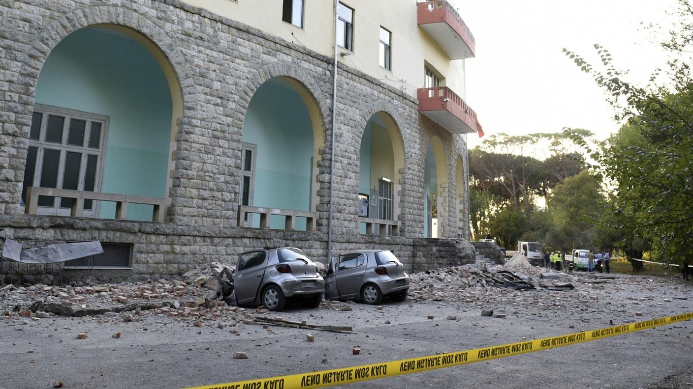 Alcuni palazzi danneggiati