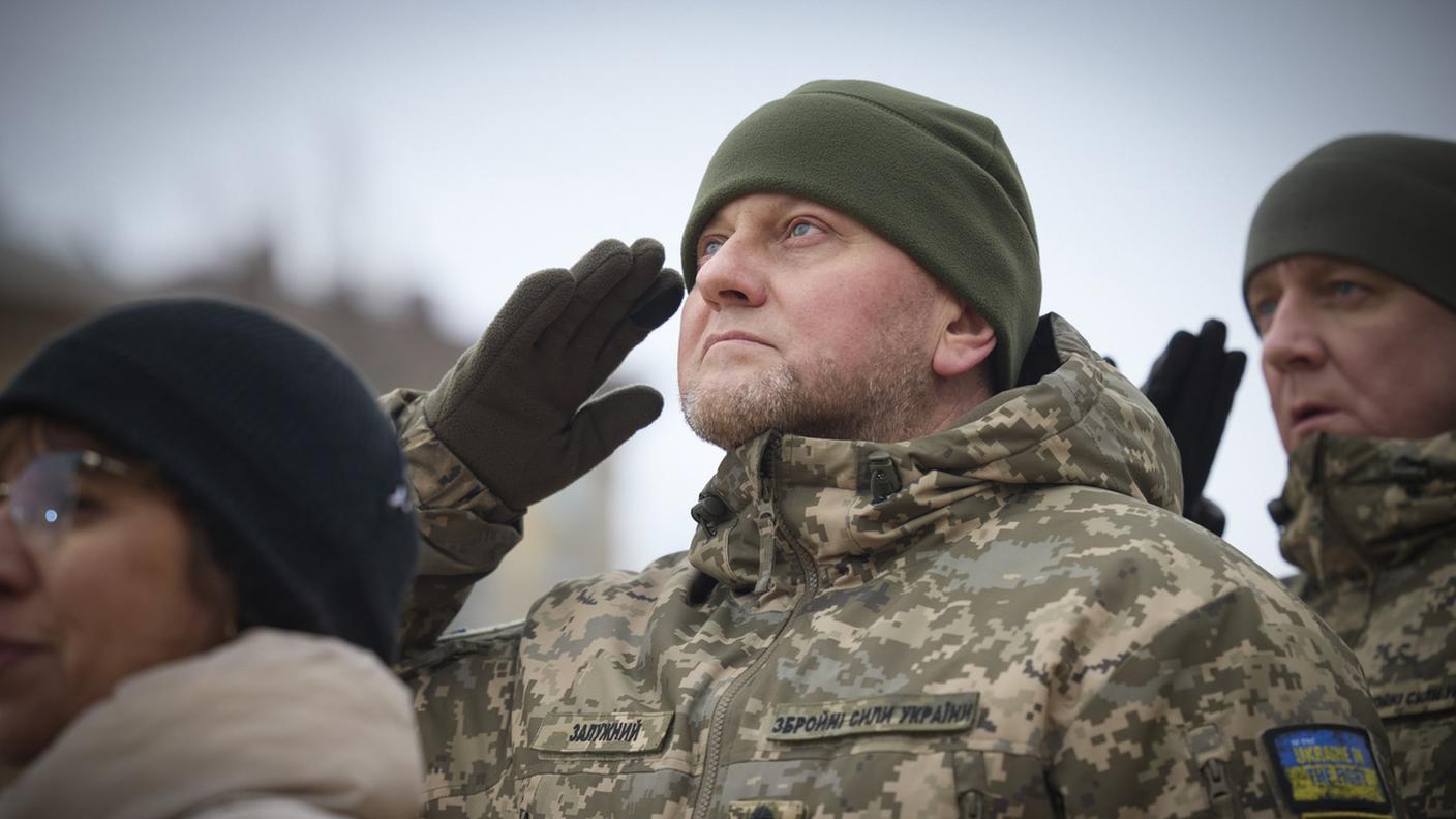 Valery Zaluzhny quando era al comando dell'esercito. Oggi è ambasciatore a Londra