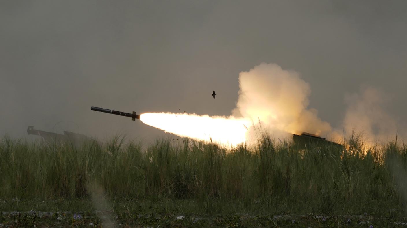 Un missile americano in volo