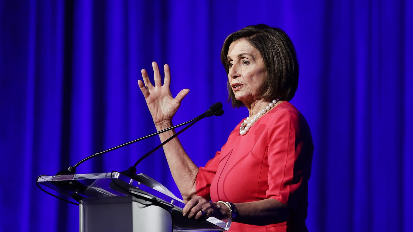 La speaker della Camera, la democratica Nancy Pelosi