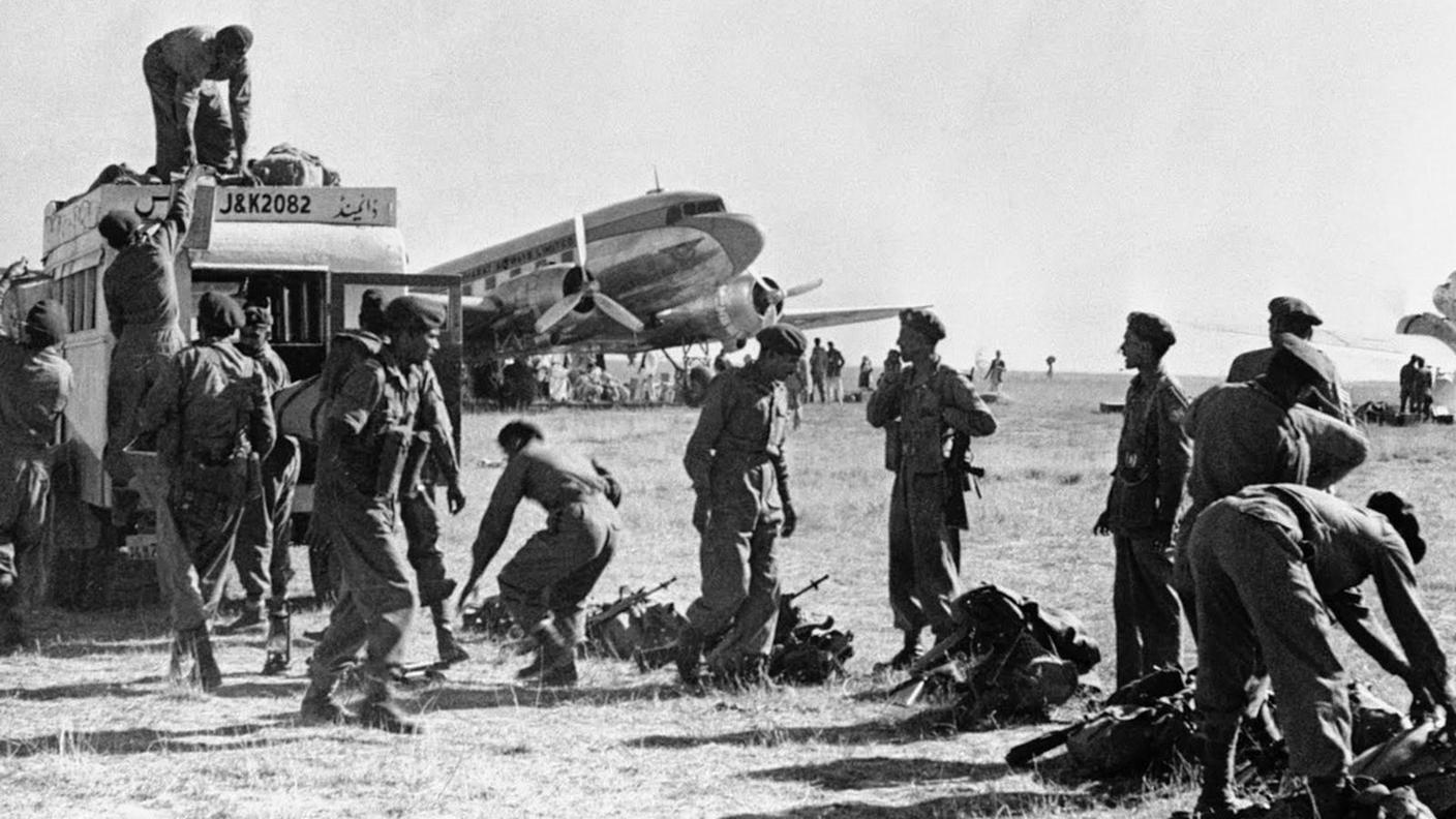 Soldati indiani durante la guerra del 1947-1948