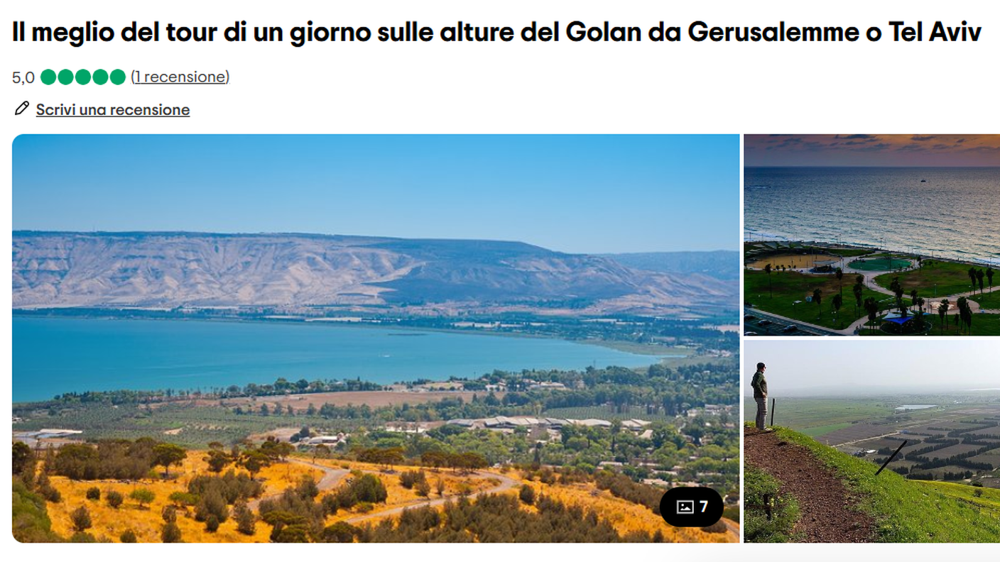 Uno dei tour offerti sulle alture del Golan