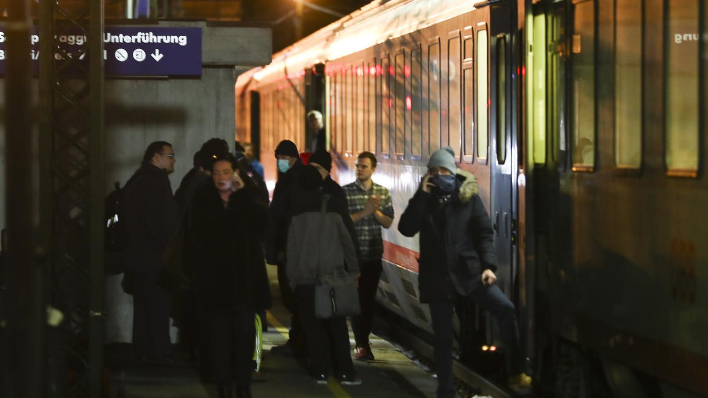 Il treno bloccato dalle autorità austriache