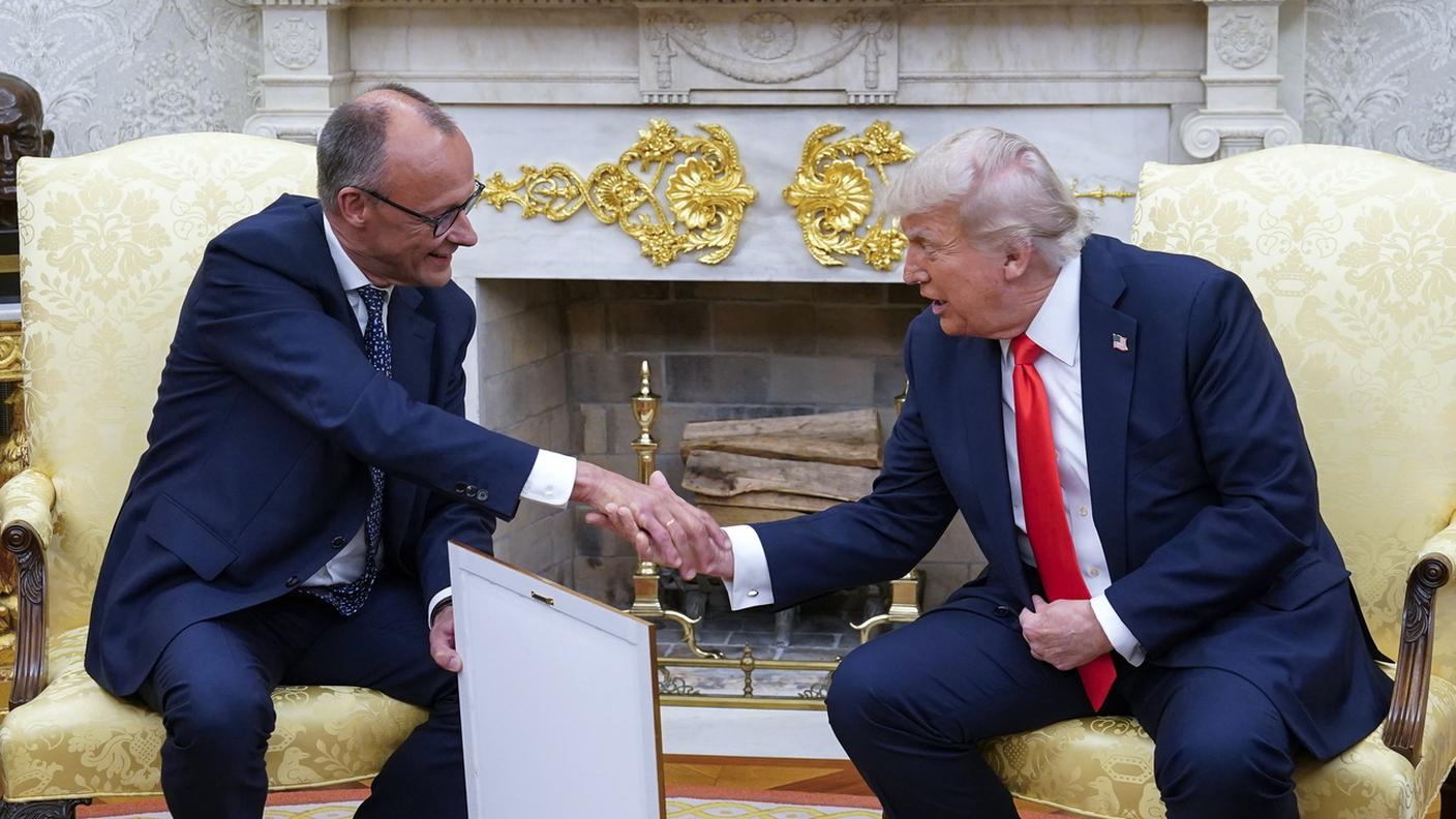 Friedrich Merz e Donald Trump alla Casa Bianca