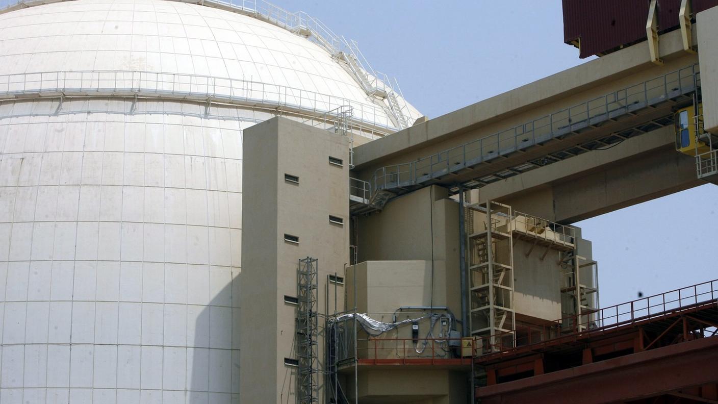 Una veduta generale della centrale nucleare di Bushehr, nel sud dell'Iran, immagine d'archivio