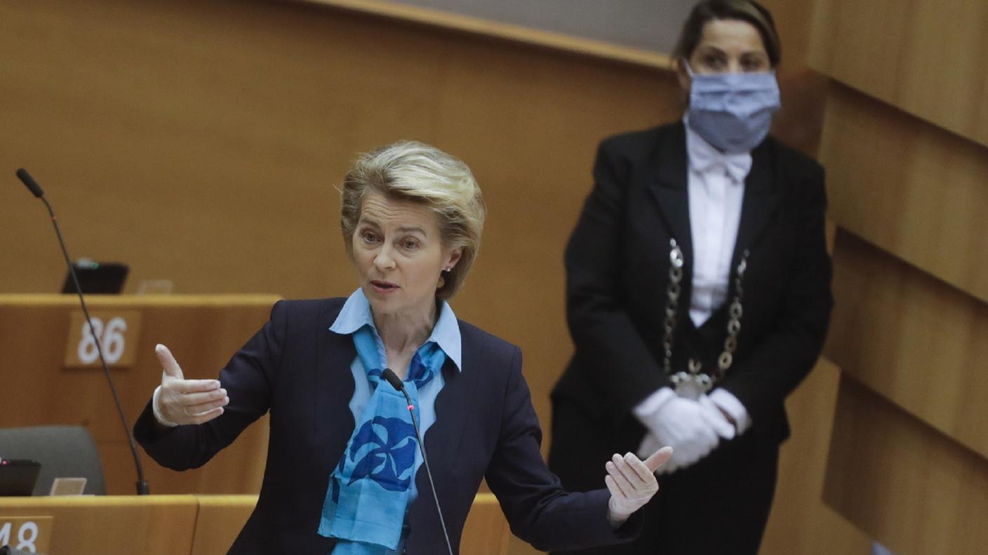 Ursula von der Leyen spiega i dettagli del piano di rilancio mercoledì a Bruxelles