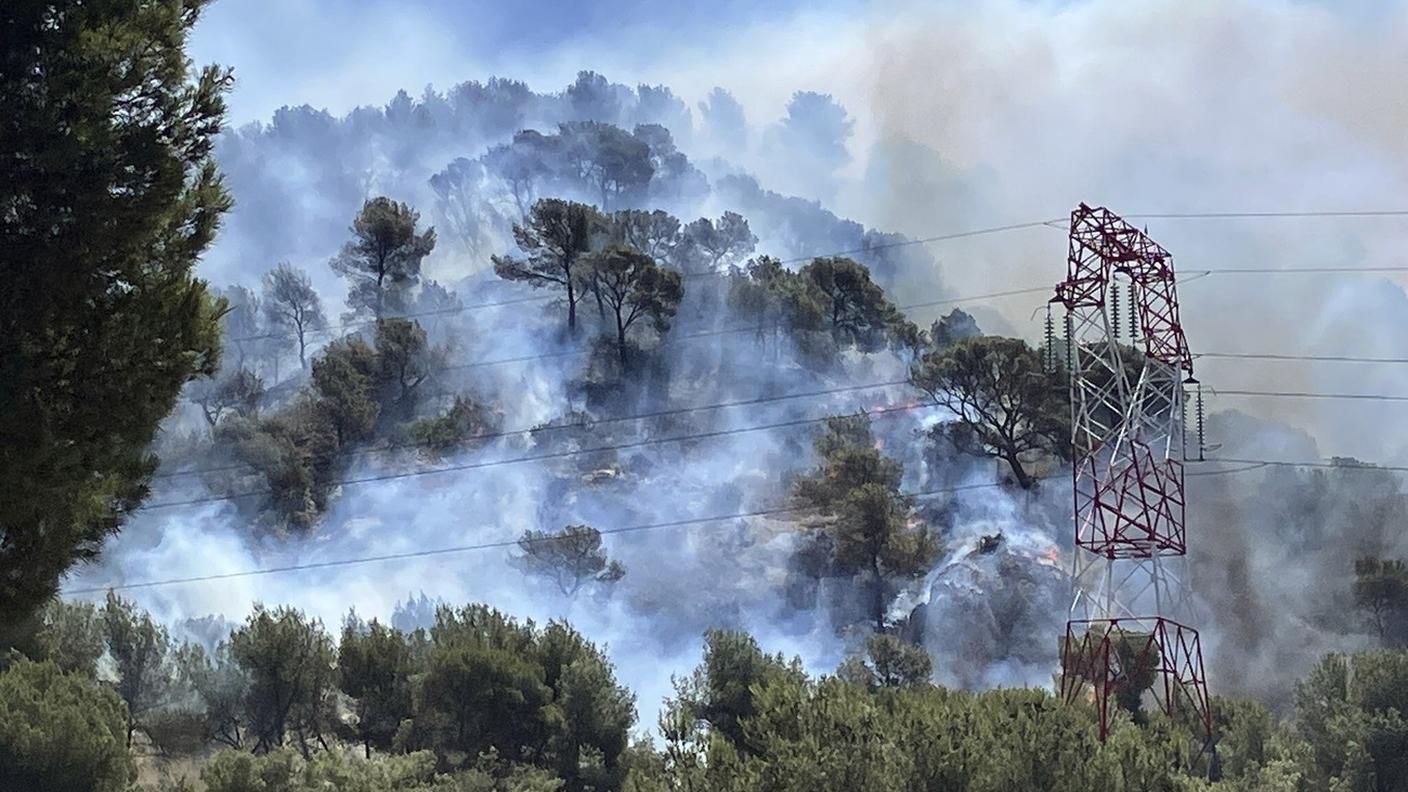 Il rogo ha già bruciato 350 ettari di boscaglia