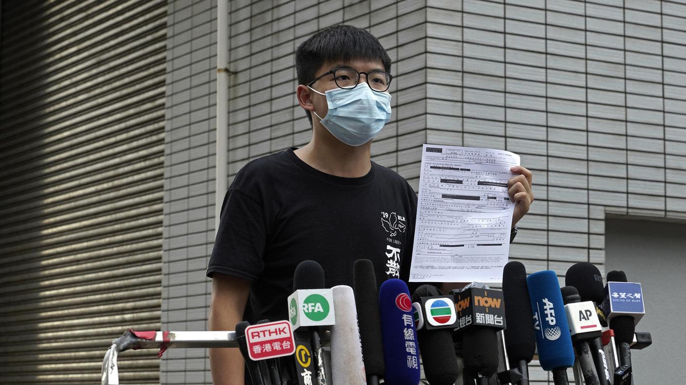 L'attivista Joshua Wong
