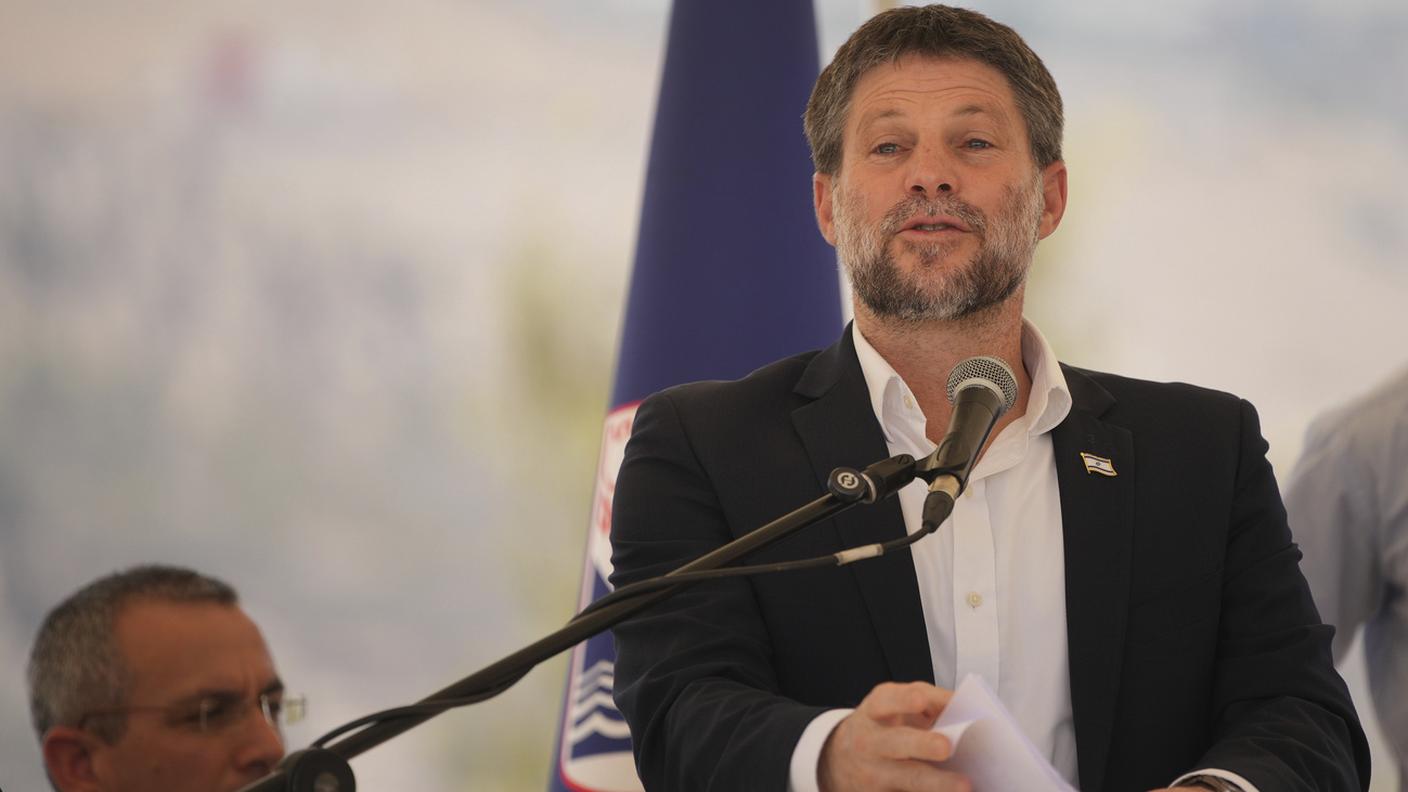 Il ministro delle Finanze israeliano Bezalel Smotrich