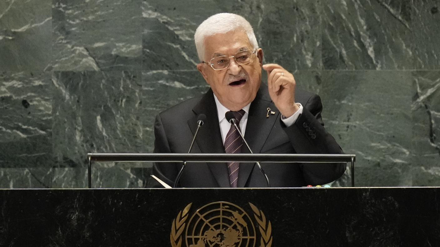Ci sarà? Il presidente palestinese Mahmoud Abbas all'Assemblea dell'ONU nel 2024