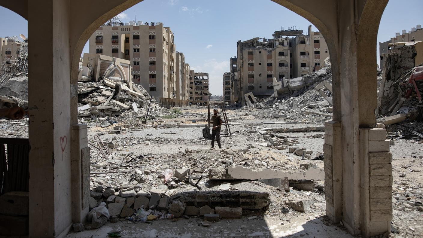 La distruzione nella Striscia di Gaza