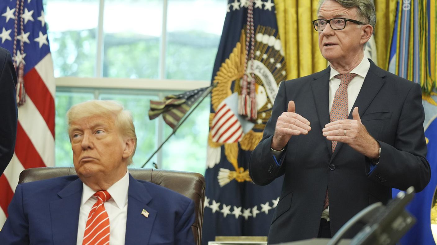 Mandelson nello studio ovale con Donald Trump