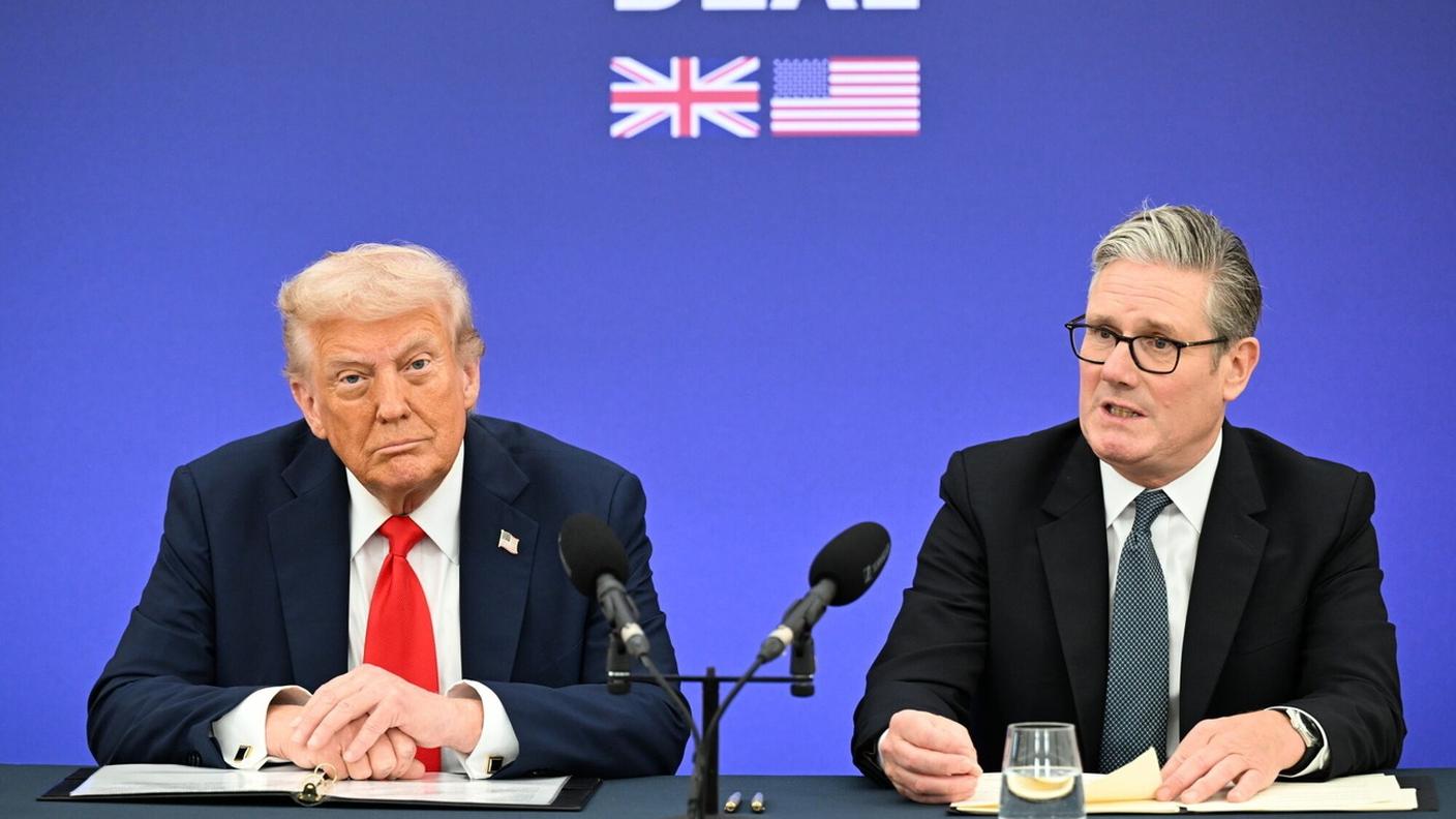 Il presidente USA Donald Trump e il premier britannico Keir Starmer, 18 settembre 2025