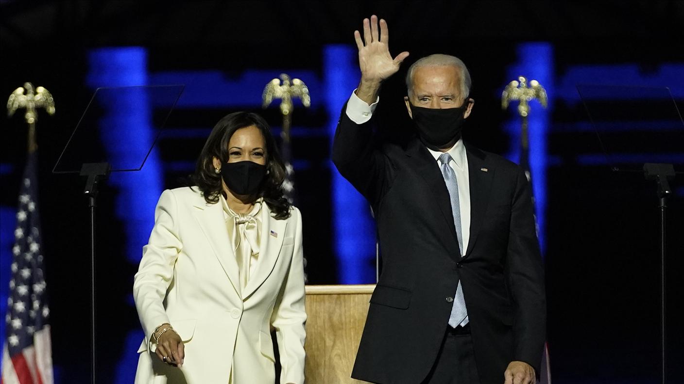 Biden e la sua vice Kamala Harris