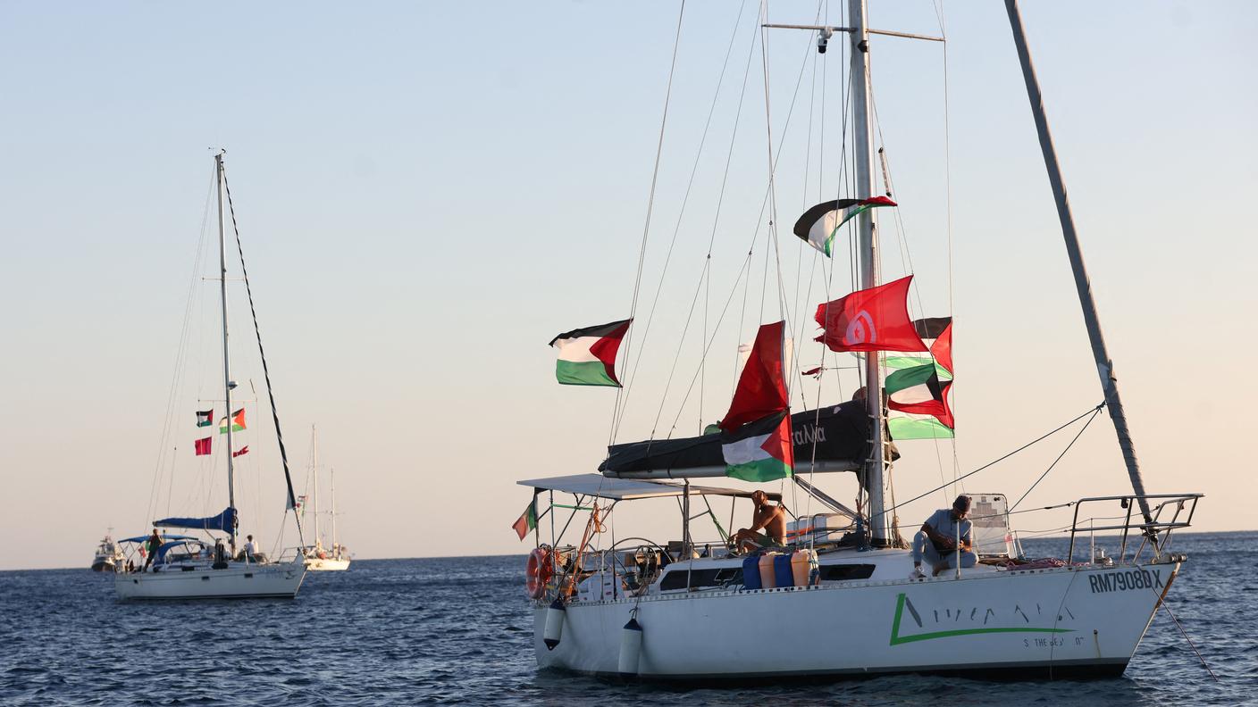 La Global Sumud Flotilla è composta da una quarantina di imbarcazioni