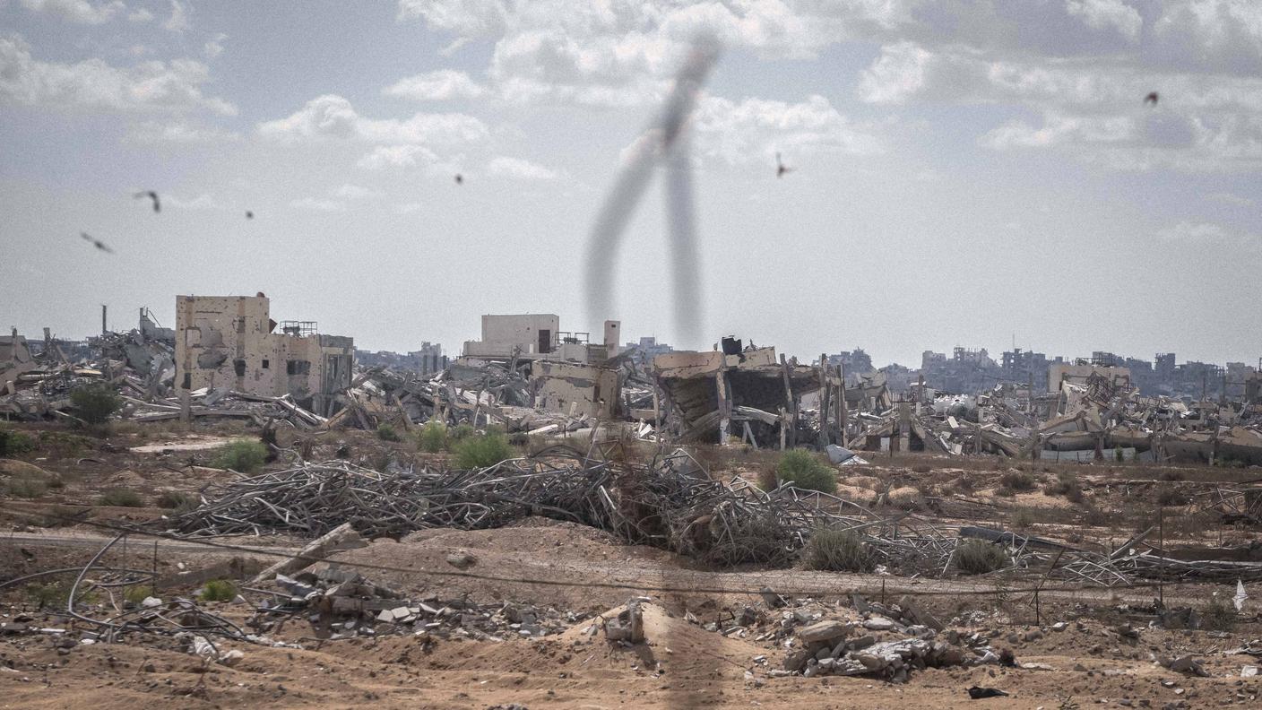 La distruzione nella Striscia di Gaza dopo i bombardamenti israeliani