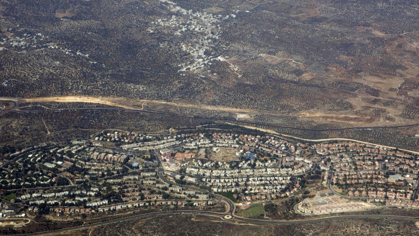 Insediamenti israeliani in Cisgiordania in un'immagine d'archivio