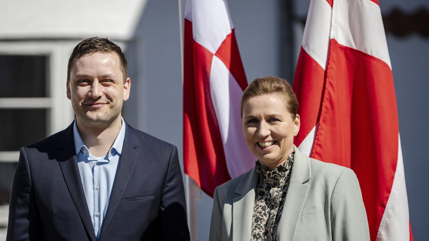 Il premier groenlandese Nielsen con la sua omologa danese Fredriksen