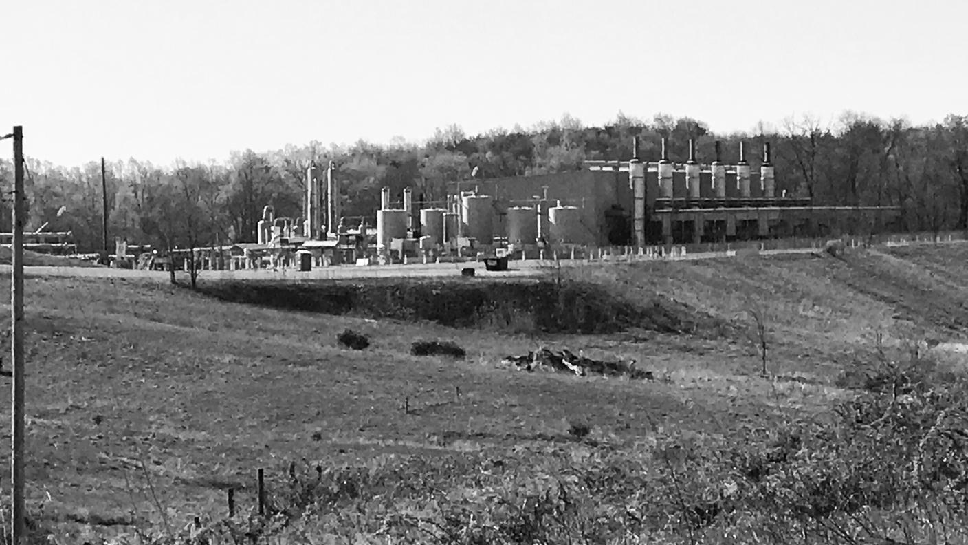 La stazione di pressurizzazione di Humpreys, non lontano dall'abitato di Barnesville in Ohio 