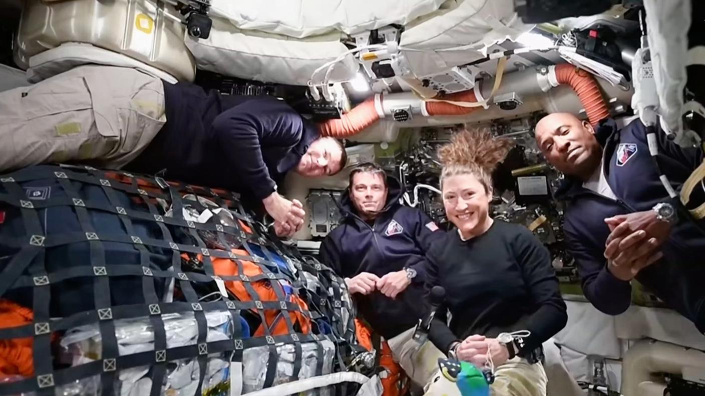 I quattro astronauti della missione: Jeremy Hansen, Reid Wiseman, Christina Koch e Victor Glover