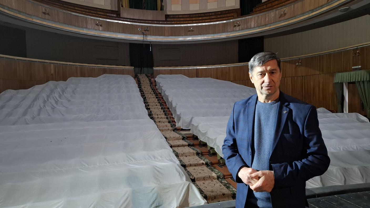 Oleksandr Knyga, il direttore del teatro