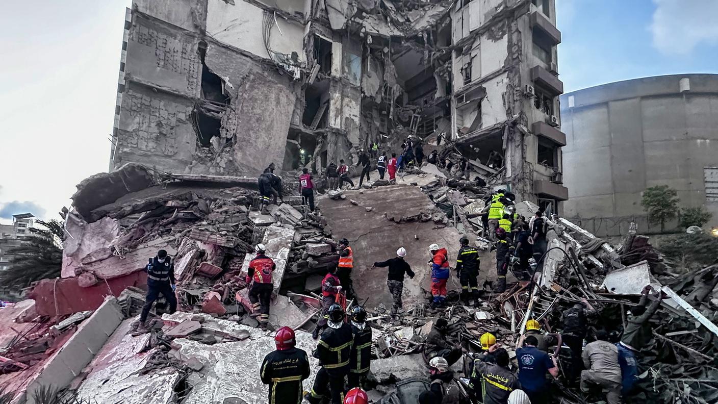 Un edificio nei pressi di Beirut