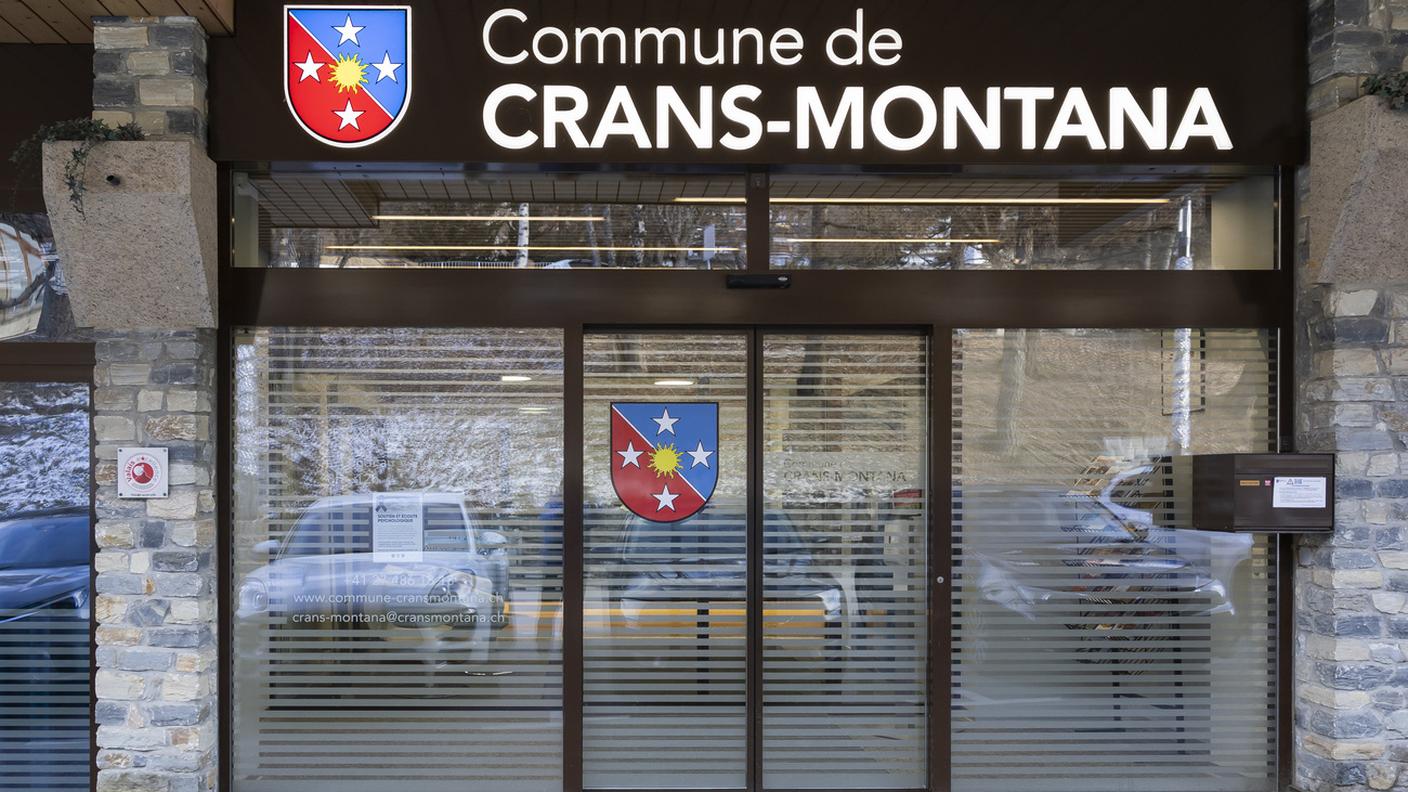 L'entrata del comune a Crans-Montana