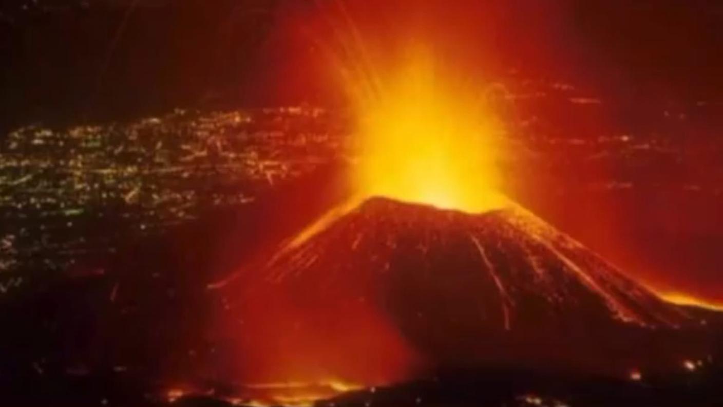 Il monte Nyiragongo nella Repubblica Democratica del Congo