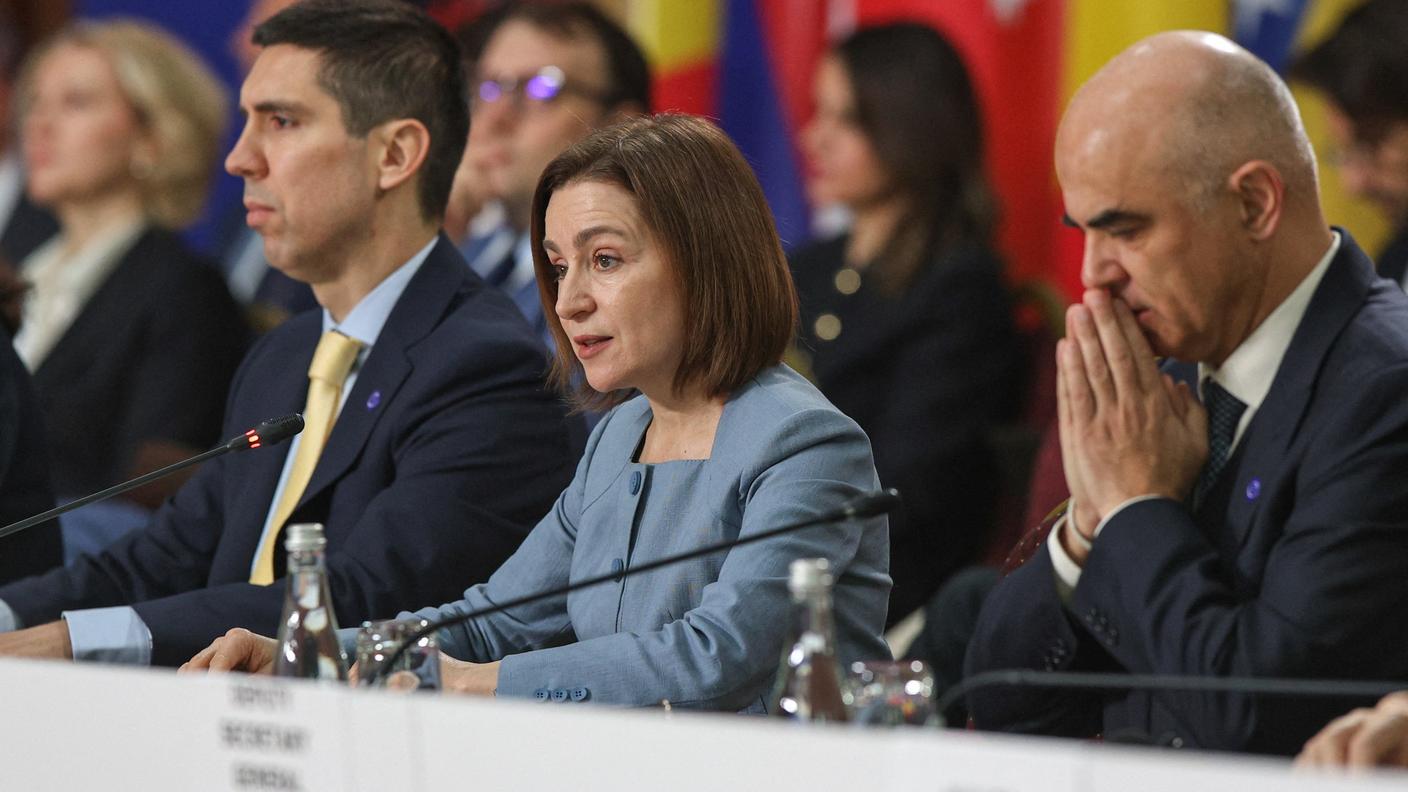 Il segretario generale del Consiglio d’Europa, Alain Berset, durate la sessione a Chisinau, in Moldova 