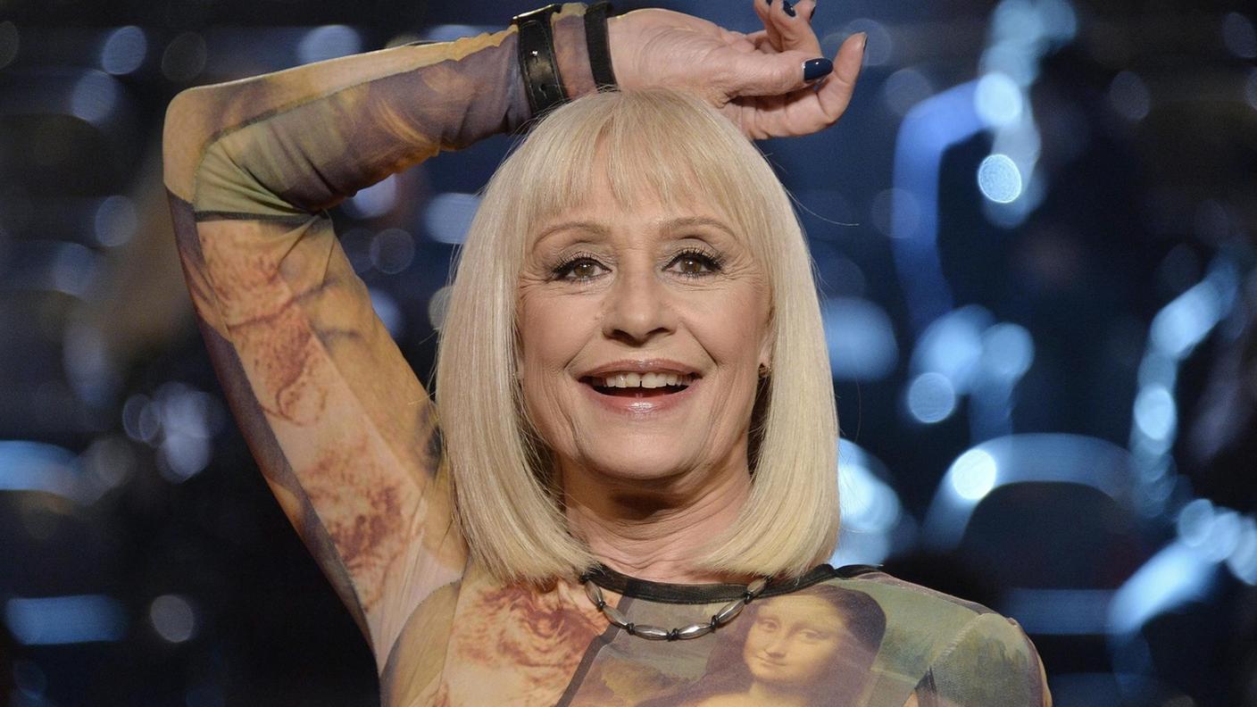 La Carrà durante "The voice of Italy" nel 2014