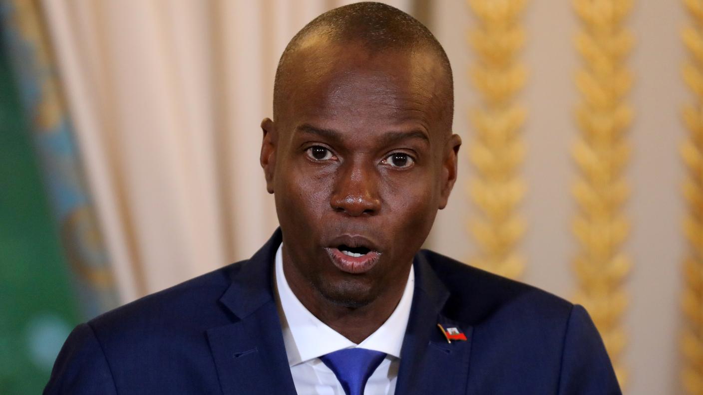 Il presidente Jovenel Moïse immortalato nel 2017 a Parigi