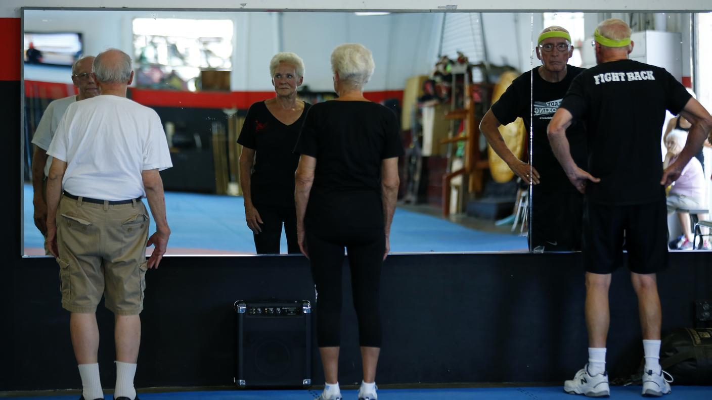 Terapia sportiva per alcuni anziani malati di Parkinson