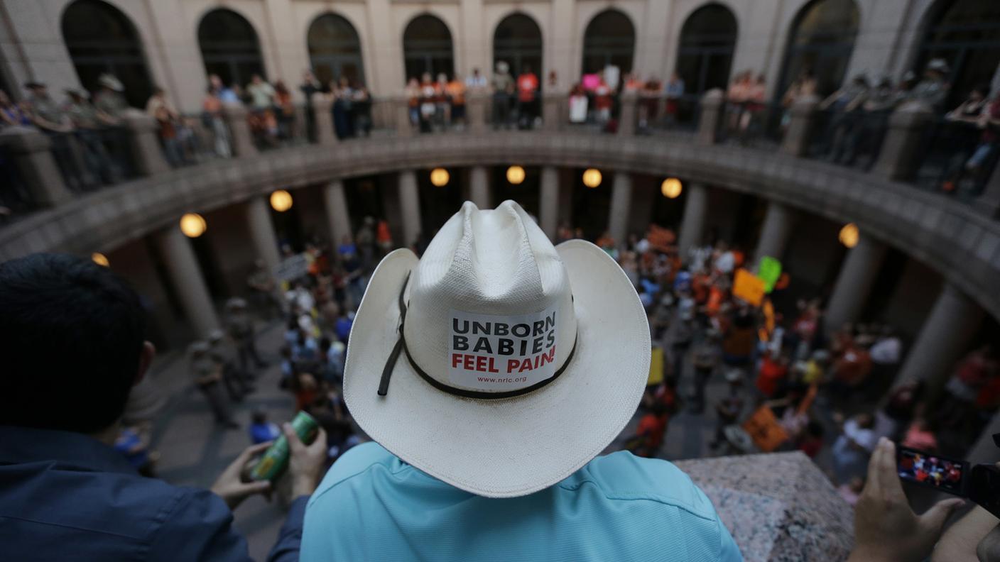 Senato del Texas, sostenitori della legge che vieta l'aborto (foto d'archivio)