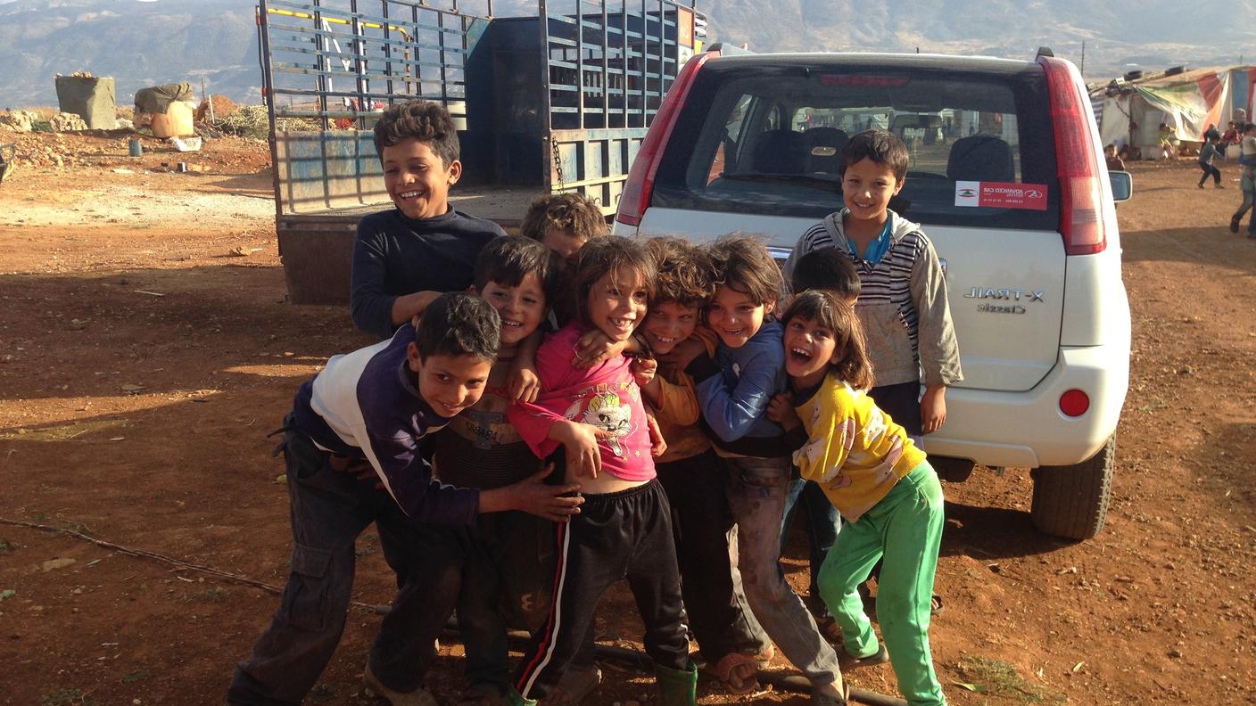 Bimbi nella valle della Bekaa