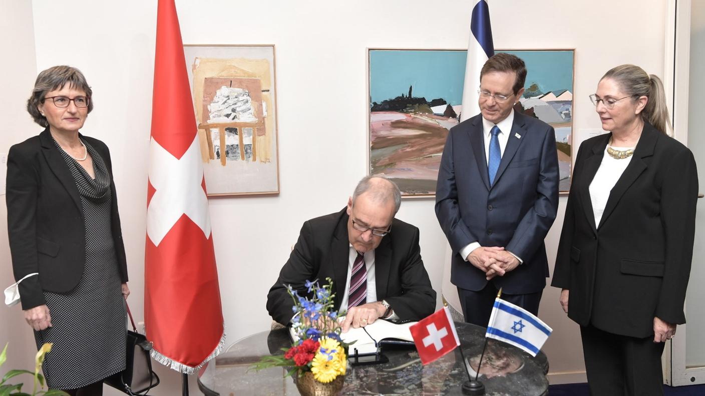 Parmelin dal presidente israeliano Herzog giovedì