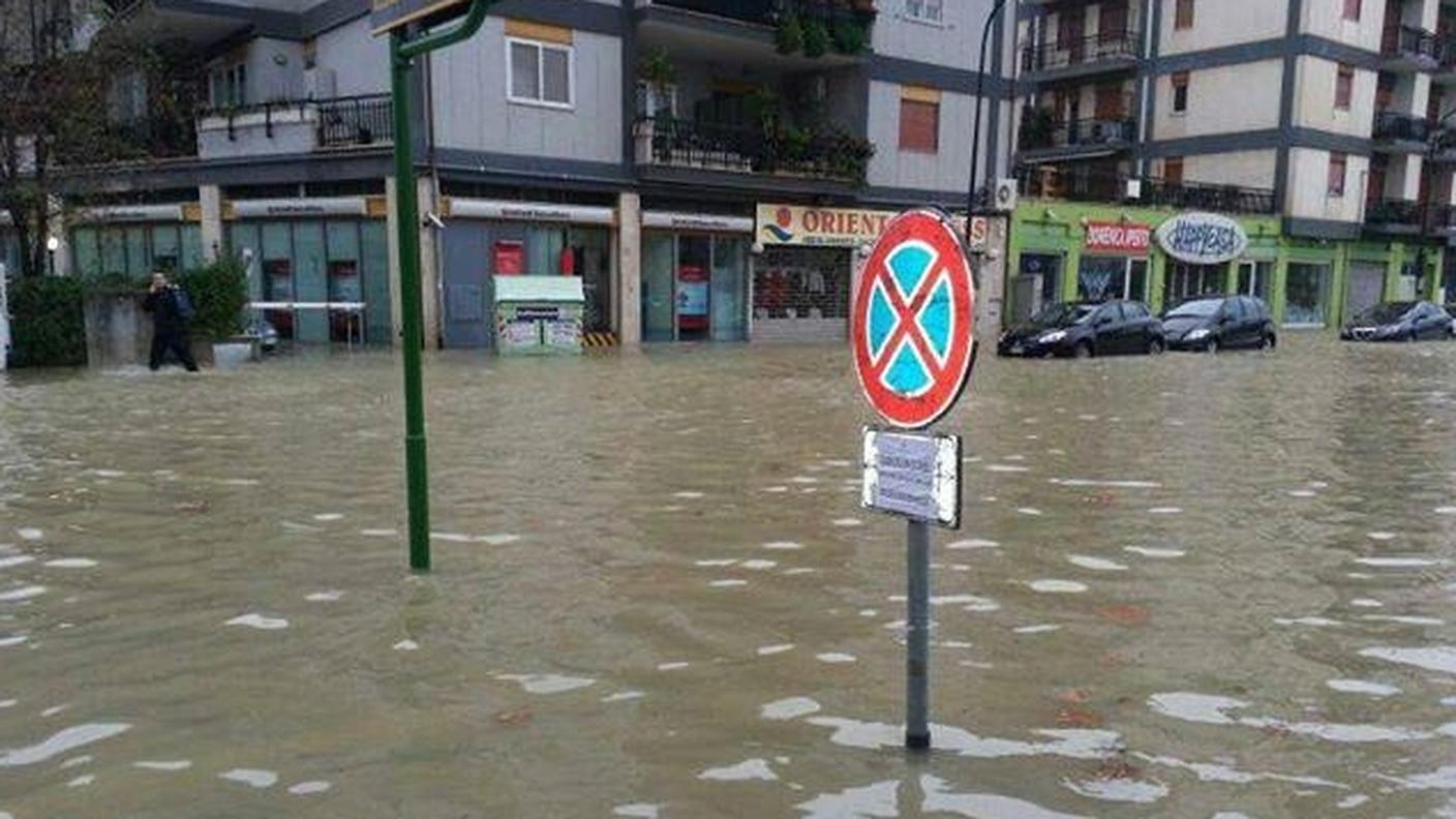 Pescara allagata dopo i nubifragi delle ultime ore