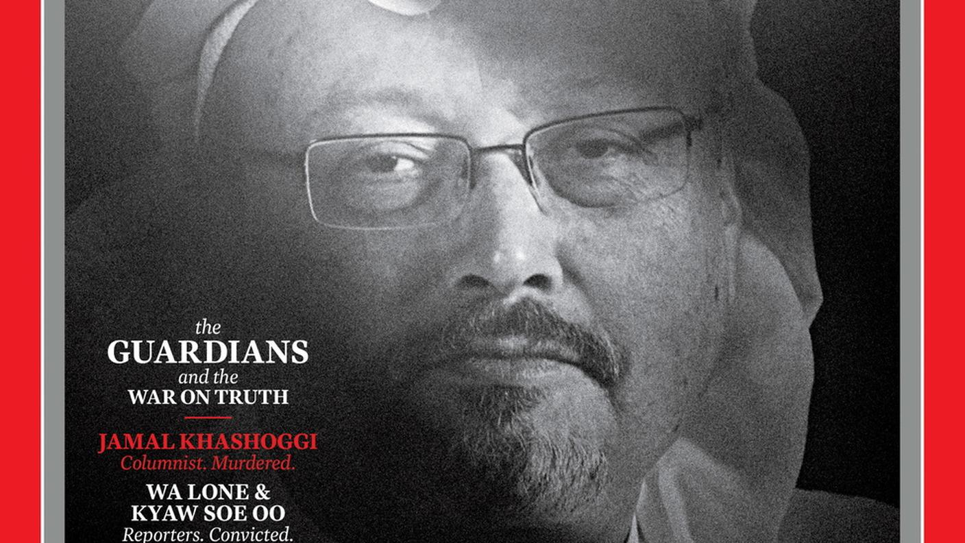 La copertina che Time dedicò a Jamal Khashoggi nel 2018